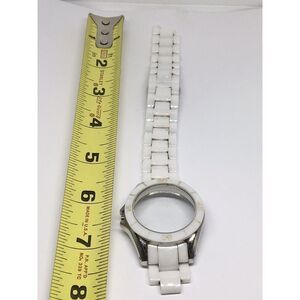 Michael Kors Ceramic Watch Bracelet Case Links Parts Band 18mm White A628